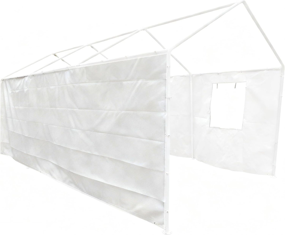 rutile 10x20 carport replacement sidewall, 180g pe waterproof, close-up detail