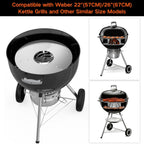 onlyfire Charcoal Holder with Diffuser Ring for Weber 22/26‑Inch Kettle | for Weber 22" & 26" Kettle Grills, Accessories for Snake Method, Slow Roasting