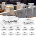 aponuo solar post cap lights 12 pack, main product view
