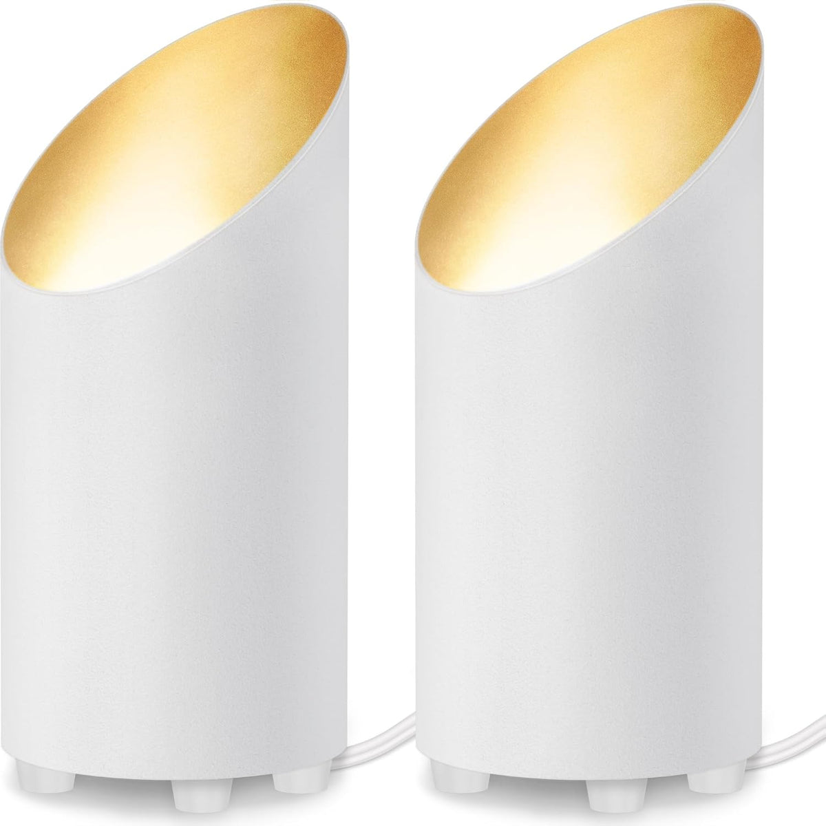 sunvie 2 pack uplighting indoor floor can light shown in use