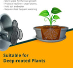 SunVara Strawberry Planter Vertical Gardening Stackable Planter Strawberry Tower 5 Tier Herb Outdoor Indoor 4 Pack