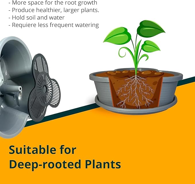 SunVara Strawberry Planter Vertical Gardening Stackable Planter Strawberry Tower 5 Tier Herb Outdoor Indoor 4 Pack