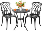 outdoor 3 piece bistro set cast aluminum bistro, main product view