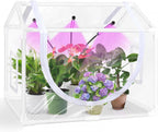 desktop mini indoor greenhouse with adjustable grow light, main product view