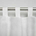 Exclusive Home Cabana Solid Indoor/Outdoor Light Filtering Hook-and-Loop Tab Top Curtain Panel Pair, 54"x120", Vanilla