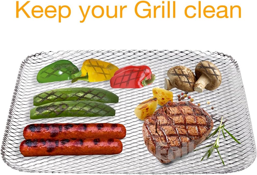 Grill Toppers - Clean Grill BBQ Disposable Toppers- 16 x 12Inch - (10 Pack) -Your Hot Dogs Will Never Fall Through The Cracks Again