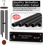 extra large 60" wind chimes - unique outdoor, package contents