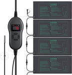 luxbird 4 pack seedling heat mats with digital, main product view