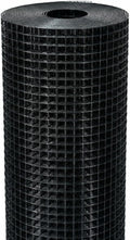 Black Hardware Cloth 1/2 in. x 4 ft. x 100 ft. 19-Gauge | Vinyl Coated Chicken Wire Mesh Roll, Chicken Wire Fencing, Garden Fencing, Rat Wire, Gopher Mesh