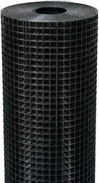 Black Hardware Cloth 1/2 in. x 4 ft. x 100 ft. 19-Gauge | Vinyl Coated Chicken Wire Mesh Roll, Chicken Wire Fencing, Garden Fencing, Rat Wire, Gopher Mesh