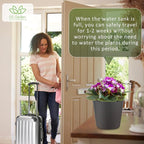 Self Watering Planters for Indoor Outdoor Plants 7 inch Flower Pot with Water Level Indicator Grey 6 Pack African Violet Self Watering Pots for All Orchid agave etc. House Plant Plastic Planter