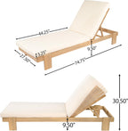christopher knight home duska acacia wood chaise lounge shown in use
