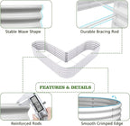 A ANLEOLIFE 3-Pack 12X3X1.5ft & 81x81x18 in Deep Root Galvanized Raised Garden Beds Outdoor for Planting Vegetables Flowers Herb, Antique White