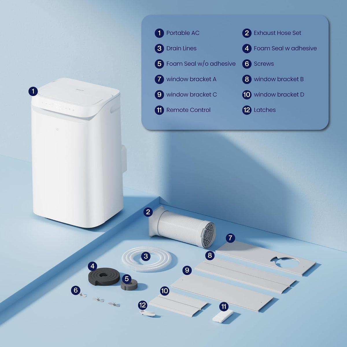 della sylro series smart portable air conditioner, 14,000, view 9