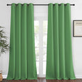 NICETOWN Blackout 108 inch Curtains for Sliding Glass Door, Grommet Thermal Insulated Room Darkening Window Treatment Sound Reducing Drapes for Room Divider, 1 Panel, W52 x L108, Froest Green