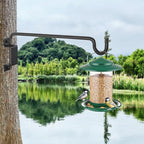 16" 360° Swivel Plant Hange - Heavy Duty Solid Steel Wall Hook, 12-Directional Adjustable for Bird Feeders, Outdoor/Indoor Plants, Garden & Patio, Rust-Resistant Black