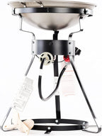 King Kooker 24WCA 24" Bolt Together Portable Outdoor Sauté Cooker w/Steel Wok, Silver, large