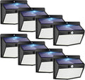 peasur solar motion sensor outdoor light 8 pack, main product view