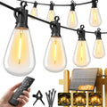 minetom 100ft solar string lights outdoor waterproof, s14, main product view