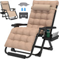29In XL Zero Gravity Chair, 440LBS with Cushion | Anti Gravity Recliner Lounge Chair with Aluminum Alloy Lock & Footrest, 90-170° Adjustable, for Lawn Patio Indoor Outdoor