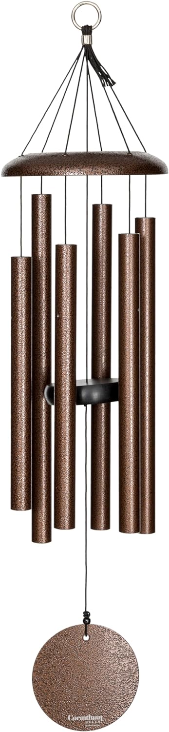 corinthian bells 30 inch copper vein wind chimes, main product view