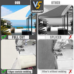 LOVE STORY Custom Size 7'x7'x7' Butter Cream Sun Shade Sail Triangle Sunhsade Fabric Awning Canopy for Patio Backyard Carport Pergola (Customized)