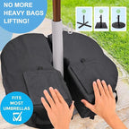 2 Pcs Quality Umbrella Base Weight, Umbrella Base Weights Sandbag, 80 Lb of Umbrella Sand Bag Fits Any Offset, Cantilever & Any Outdoor Patio Umbrella Stand ~ Easy Set Up (Combinable)