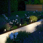 LUTEC 12V Low Voltage Landscape Lighting, Die-cast Aluminum Spot Lights with Connectors, IP65 Waterproof Outdoor Landscape Spotlights, 5W 550LM Warm White 3000K for Tree Garden Yard Pathway, 8 Pack