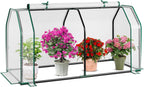 happygrill portable mini greenhouse with roll-up zipper door, main product view