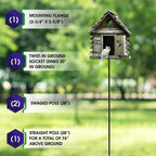 Tool & Die 5 Piece Feeder Pole Set with Twist-in Ground Socket