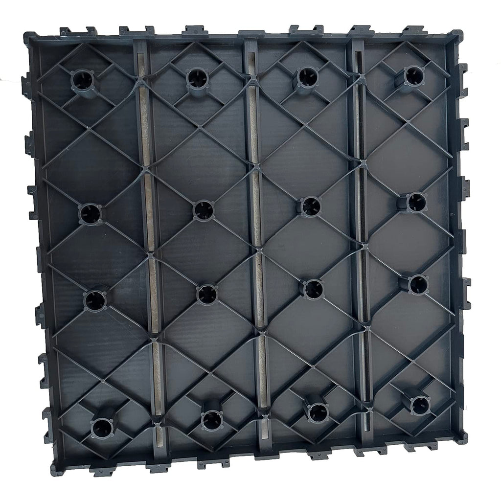 60 sq. ft plastic interlocking deck tiles,60 pcs, close-up detail