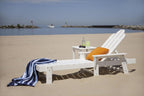 POLYWOOD R100MA Presidential Outdoor Rocking Chair, Mahogany & ECT18MA Long Island 18" Side Table, Mahogany