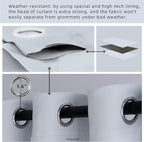 Outdoor Indoor Curtains W105 x L84 for Patio - Weather-resistant Window Panels Privacy Protect Grommet Top Thermal Insulated Home Curtain for Porch Pergola Lawn Garden Hot Tub Area (2 Panels)
