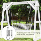 Hammock Chair Spring 16Mm 70Mm Pin 6 5Mm 34Mm 130Mm Spring Swing Hanger Hook Extension Kit For Chair Egg Porch Suspension Hooks Hammock