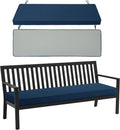 outdoor bench cushion, 48 x 16 inch, navy, main product view