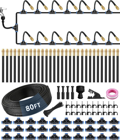 80ft 5/16" misting irrigation system for garden with, main product view