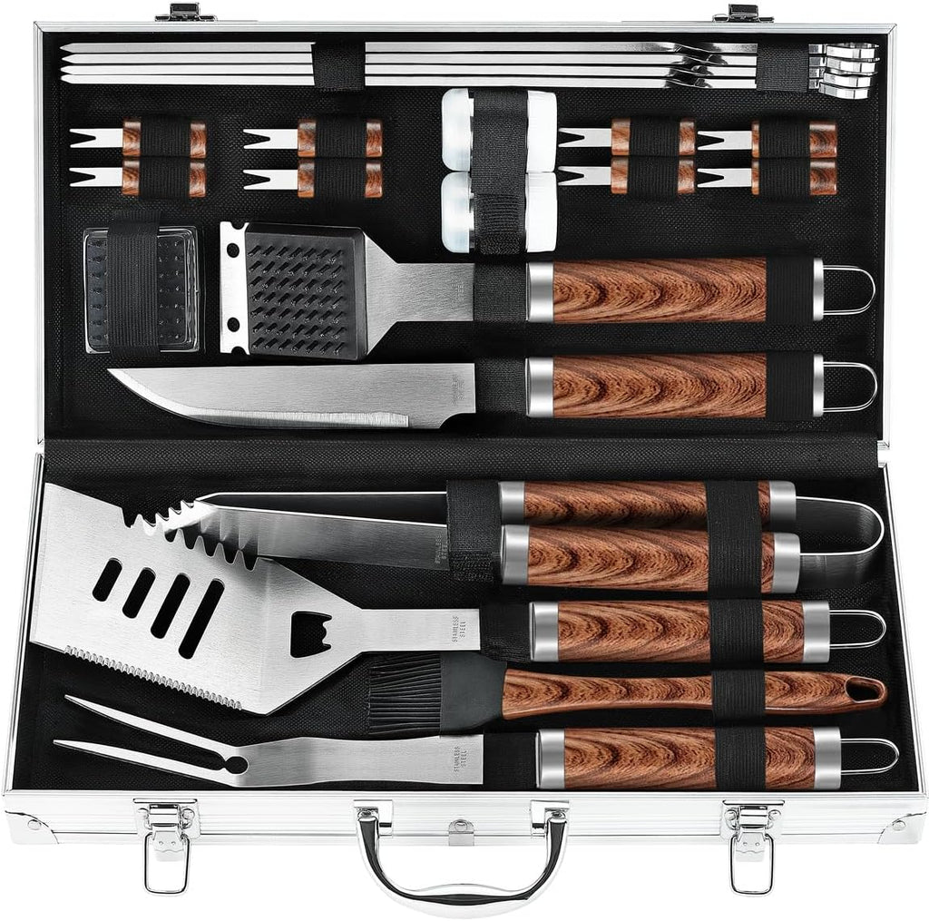 poligo 22pcs heavy duty bbq grill accessories set, main product view