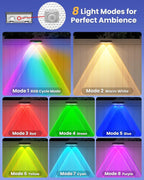 Solar Fence Lights Outdoor, 10 Pack Warm White/RGB Fence Solar Lights with 2 LED, IP65 Waterproof, Backyard Patio Decor for Deck, Wall, Railing, Pool, Stair