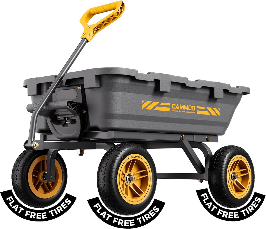 cammoo 10-in no-flat tires 900lb garden dump cart, main product view