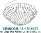 Charcoal Ash Basket for Large Big Green Egg Grill | Basket for Kamado Classic, Pit Boss, Louisiana Grills, Primo Kamado and Large Grill Dome, Stainless Steel