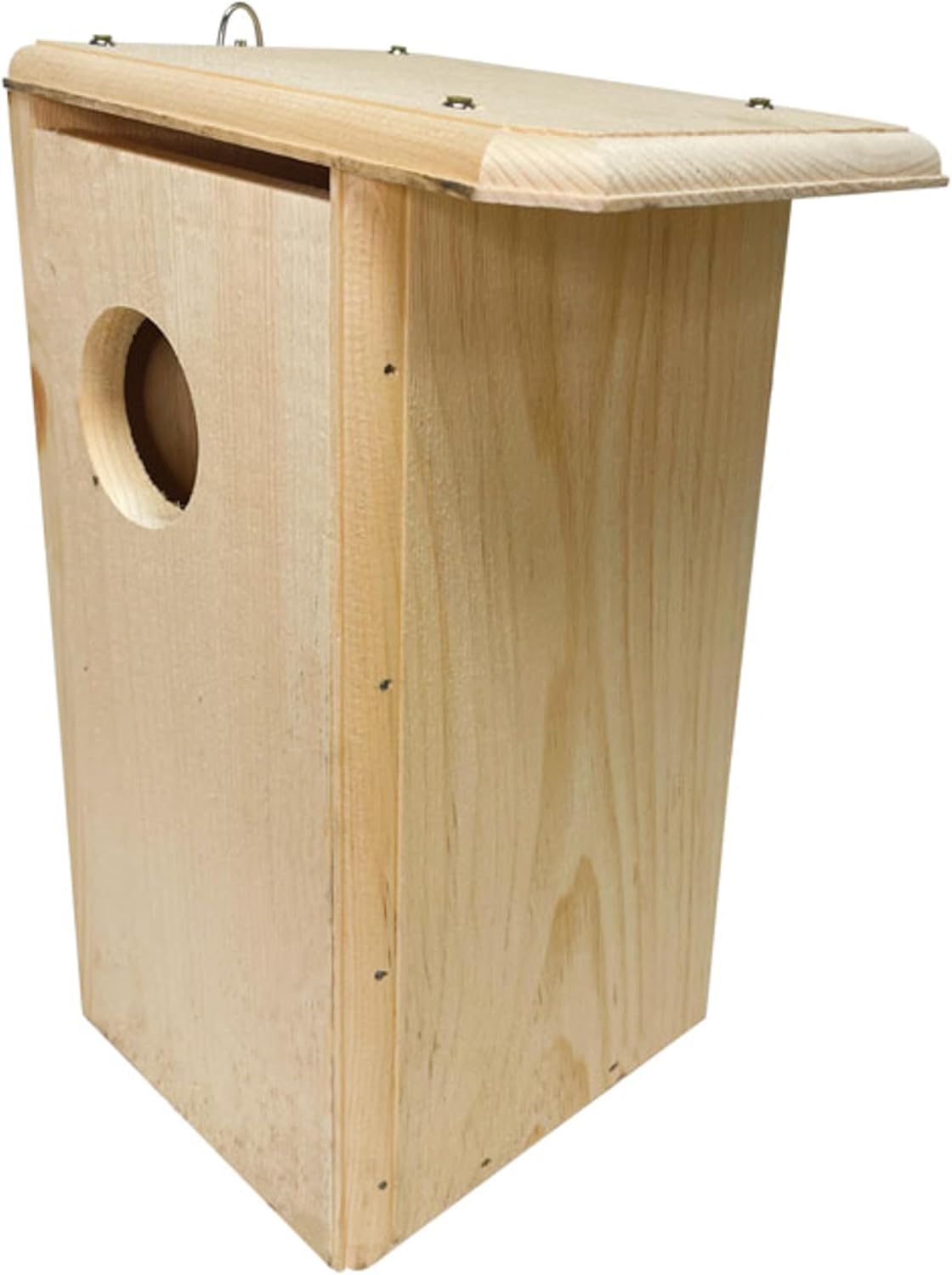 Squirrel House, Handcrafted Eastern White Pine Nesting Box, Outdoor Shelter