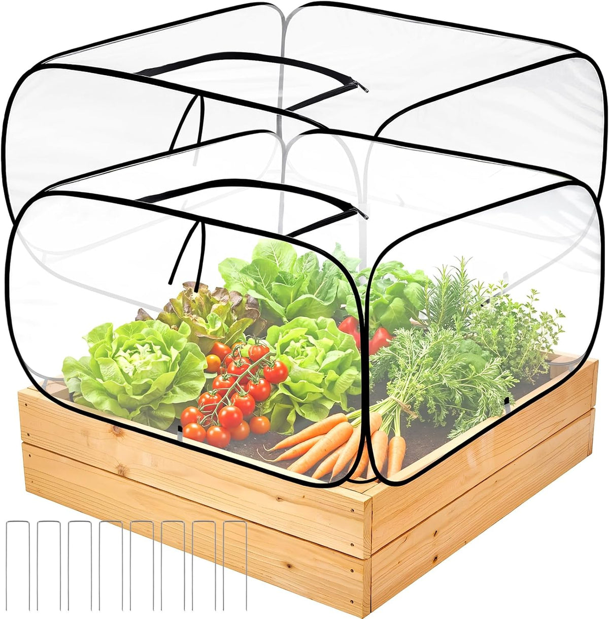 raised garden bed foldable clear pvc greenhouse covers, main product view