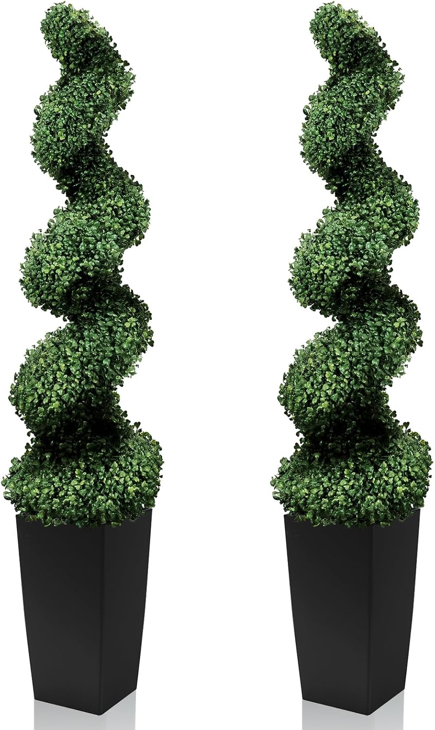 mavis's diary 5ft artificial spiral topiary trees, set, main product view
