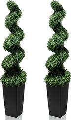 mavis's diary 5ft artificial spiral topiary trees, set, main product view
