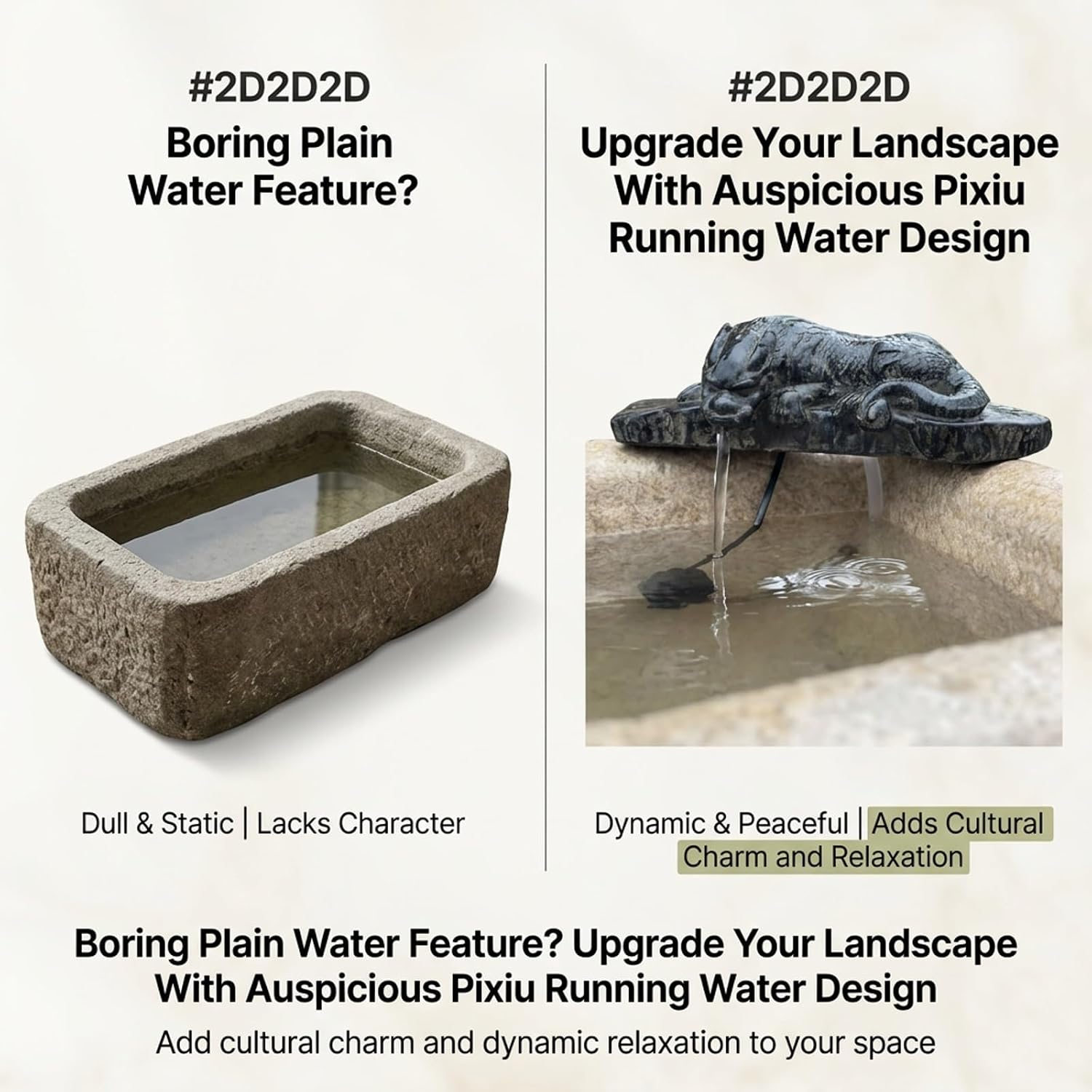 Small Dragon Statue Pond Spitter Outdoor Water Feature with Water Pump Decorative Animal Fountain for Garden,Yard, Lawn and Landscaping Decor