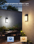 Govee Outdoor Wall Light,2 Pack,1500LM Smart RGBIC Porch Lights,IP65 | 45 Scene Modes,Waterproof Lights for Outdoor,Patio,Garage,DIY Wall Sconce Works with Alexa,Google Assistant and Matter