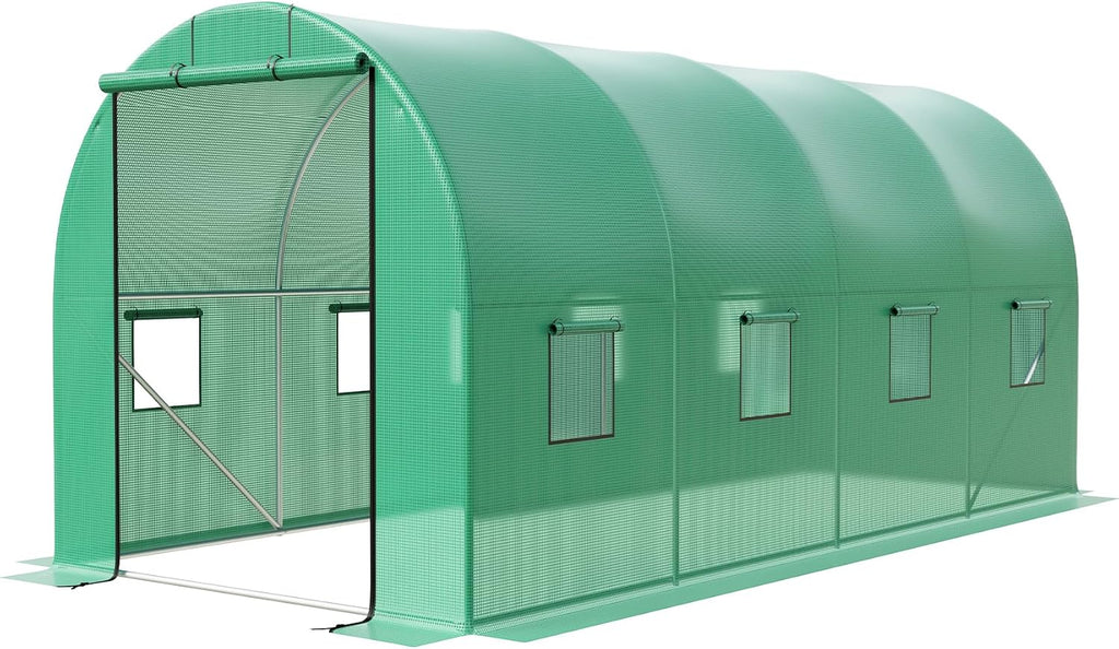 15×7×7ft walk-in tunnel greenhouse, main product view