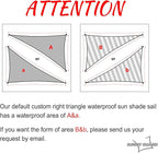 SUNNY GUARD Waterproof Sun Shade Sail 8'x12'x14.4' Cream Right Triangle UV Block Sunshade for Backyard Yard Deck Patio Garden Outdoor Activities and Facility(Customized)