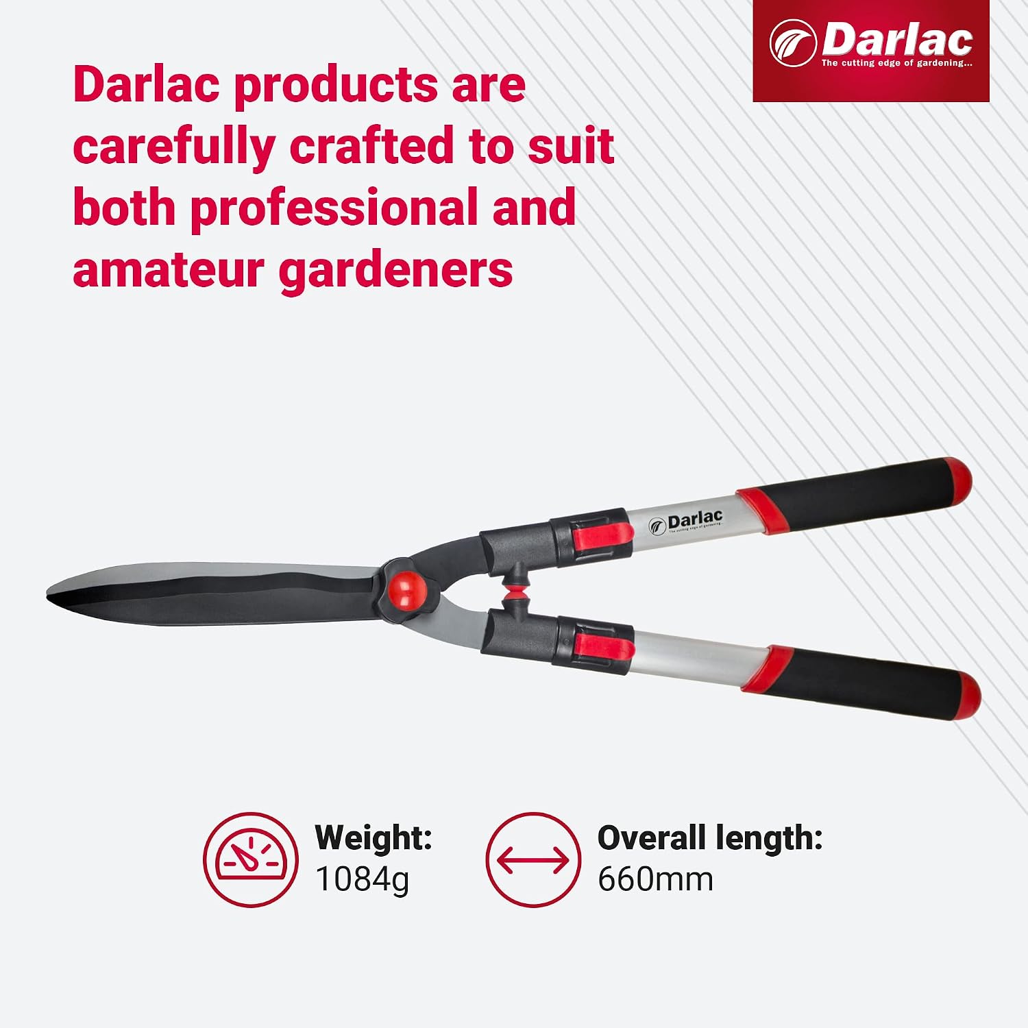 Darlac Flip-Lock Telescopic Hedge Shear