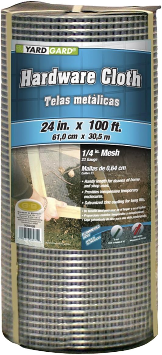 G & B 308245BP Mesh Hardware Cloth, 2-Feet by 100-Feet by 1/4-Inch
